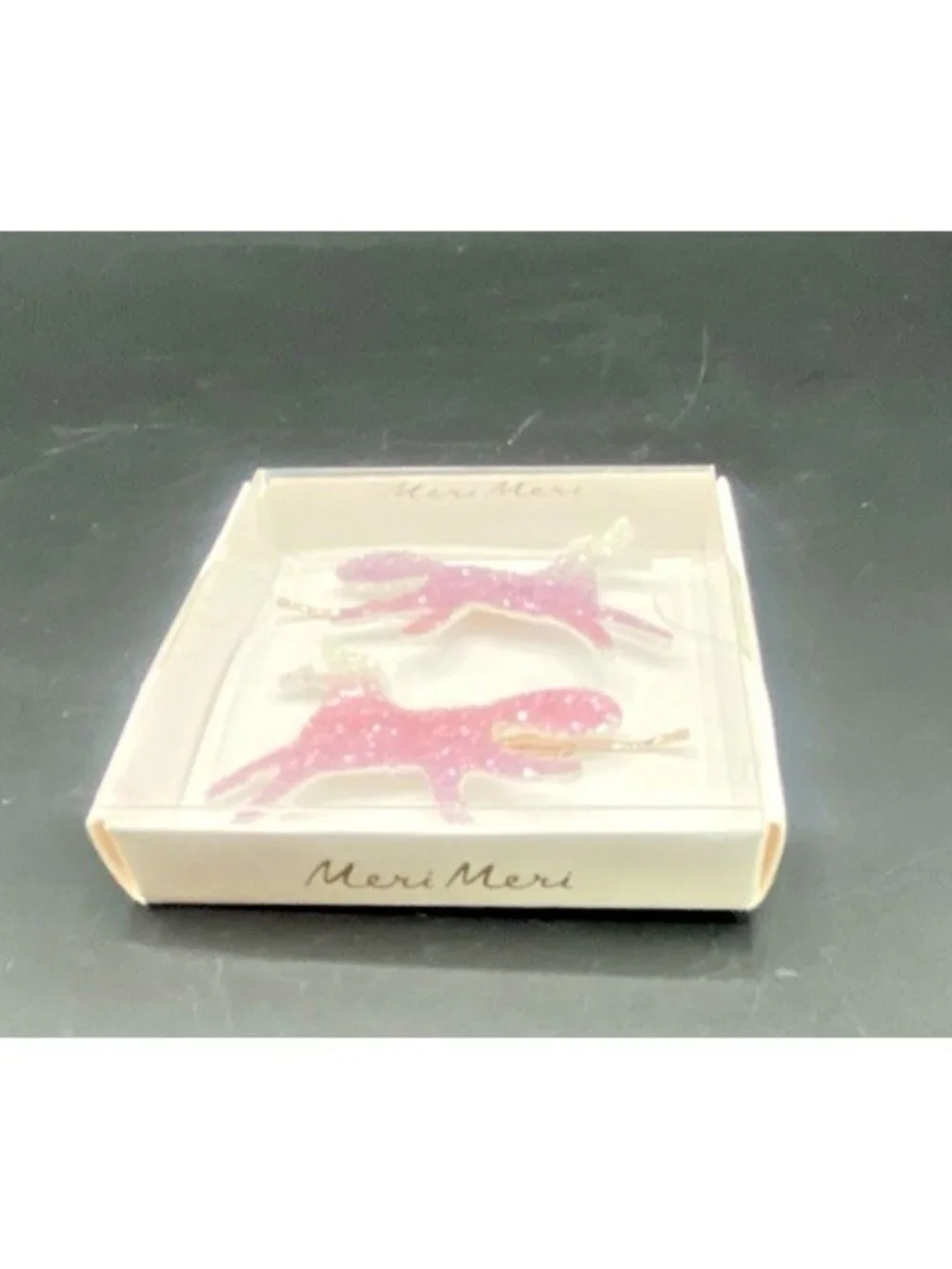 Meri Meri Girls Unicorn Ombre Hair Clips Sparkly Boxed Gift Set Party Whimsical
